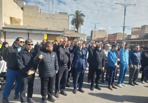 حضور مدیرعامل شركت نفت و گاز اروندان در مراسم سوگواری شهادت حضرت امام خامنهای(ره)